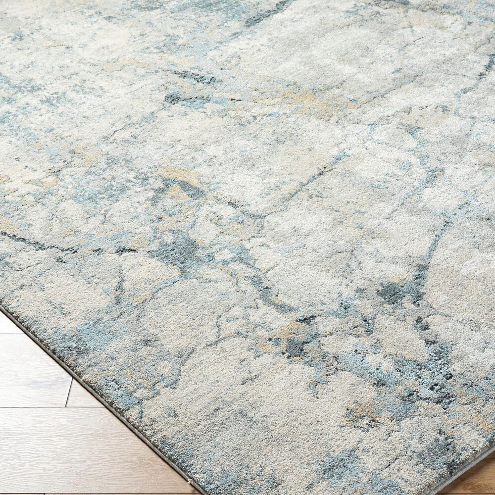 Surya Avellino 9&#39;2&quot; x 12&#39; Light Beige, Gray, Pale Blue, Tan, Deep Teal and Denim Area Rug, , large