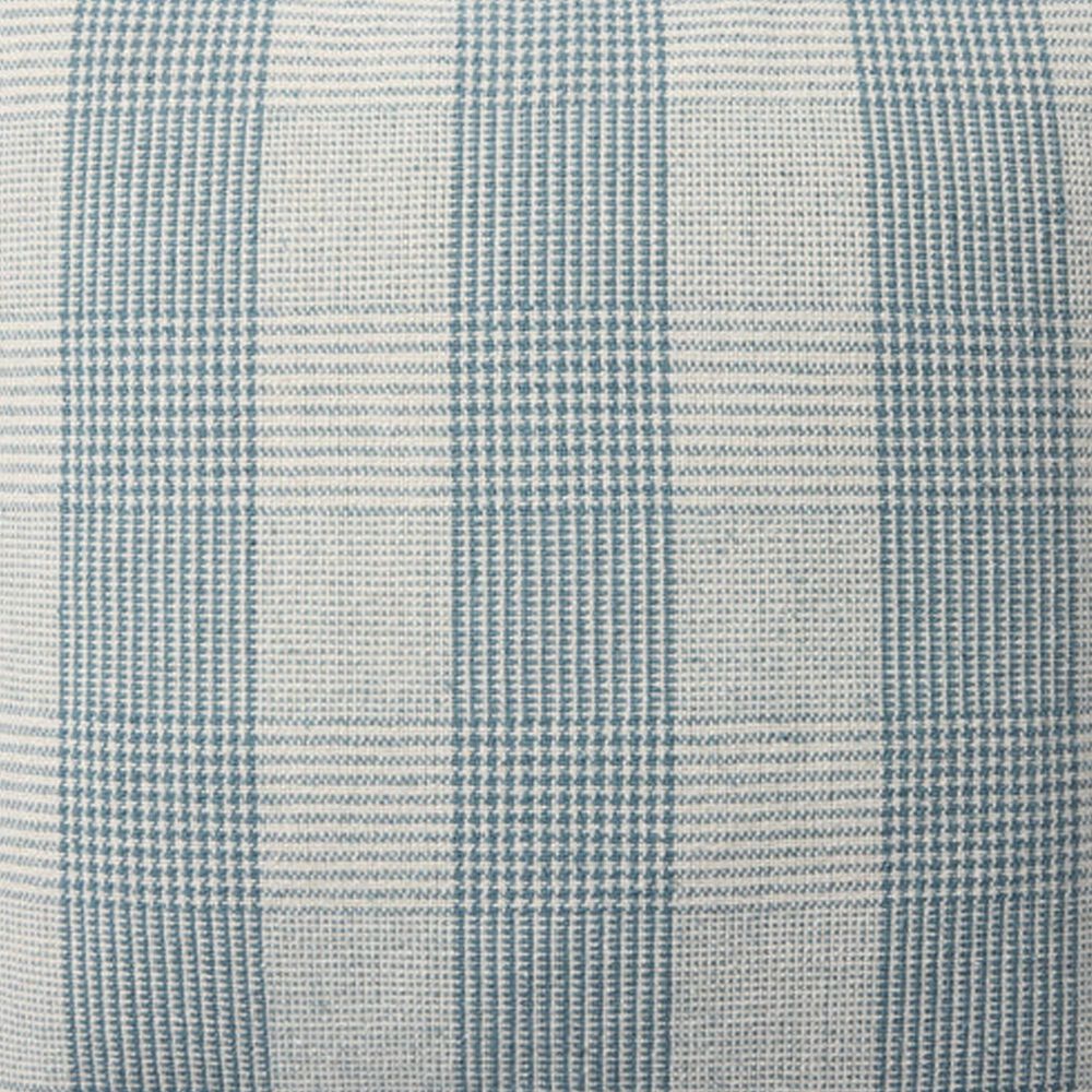 Loloi Auggie 22&quot; Square Throw Pillow in Blue, White and Ivory, , large
