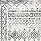 Safavieh Tulum TUL268 6" x 9" Ivory and Black Area Rug, , large