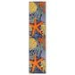 Nourison Aloha ALH24 2"3" x 8" Navy and Multicolor Indoor/Outdoor Runner, , large