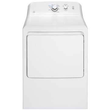GE Appliances 6.2 Cu. Ft. Gas Dryer in White, , large