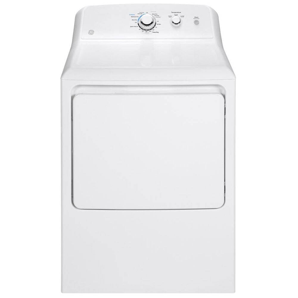 GE Appliances 6.2 Cu. Ft. Gas Dryer in White, , large