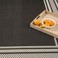 Nourison Horizon HOZ03 Black 6" x 9" Indoor/Outdoor Area Rug, , large