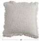Teak Interiors 20" x 20" Throw Pillow with Fringe and Flanged Edge in Natural, , large