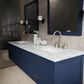 Lexora Home Castor 80" Double Bathroom Vanity in Blue with 2 cm White Carrara Marble Top and Rectangular Sinks, , large