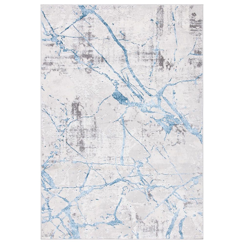 Safavieh Amelia AMA293 5'5" x 7'7" Grey and Blue Area Rug, , large