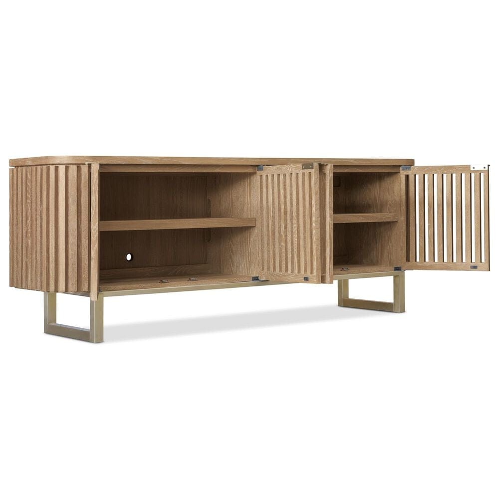 Hooker Furniture Easton 78&quot; Entertainment Console in Desert Oak, , large
