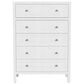 Butler Specialty Company Nora 5-Drawer Tall Dresser in White, , large