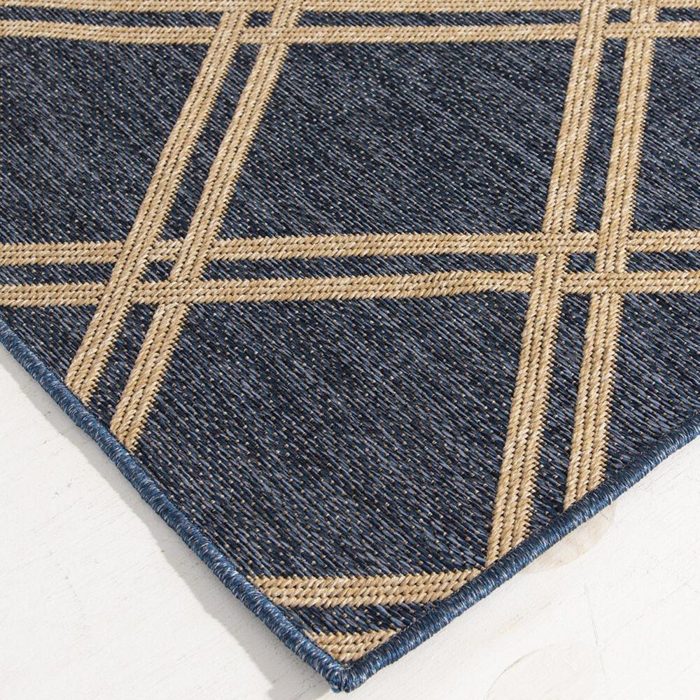 Trisha Yearwood Rug Collection Gather Minot 5&#39;3&quot; x 7&#39;7&quot; Cobalt and Natural Area Performance Rug, , large