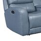 Italiano Furniture Bel Air Power Reclining Console Loveseat In Blue, , large
