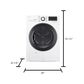 LG 4.2 Cu. Ft. Compact Electric Dryer in White, , large