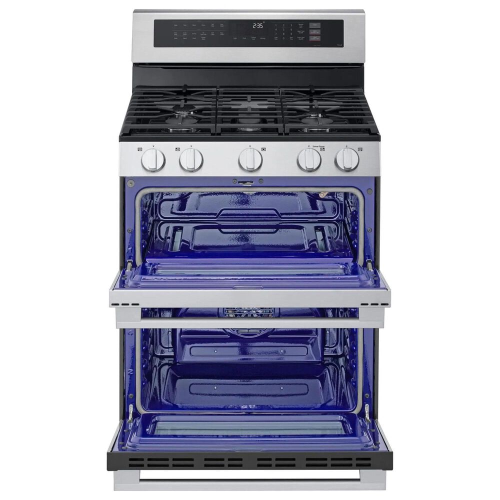 LG 6.9 Cu. Ft. Smart Gas Double Oven Freestanding Range in Stainless Steel, , large