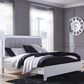 Ashley Jarlee King Upholstered Platform Bed in White with Lighting, , large
