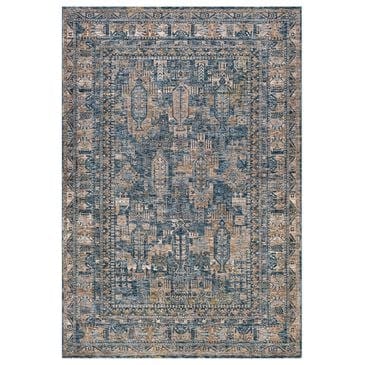 Surya Mirabel  2" x 3" Navy, Denim, Cream, Brown, Saffron, Taupe and Gray Area Rug, , large