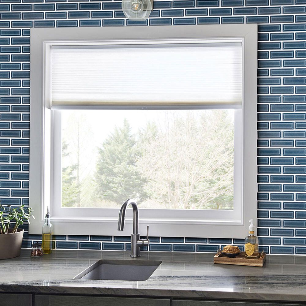 MS International Highland Park Bay Blue 2&quot; x 6&quot; Beveled Ceramic Tile, , large
