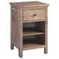 Archbold Furniture Heritage 1 Drawer 2 Shelf Nightstand in Brown Mahogany, , large