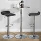 Lumisource Ale Swivel Adjustable Barstool with Black Seat in Chrome (Set of 2), , large