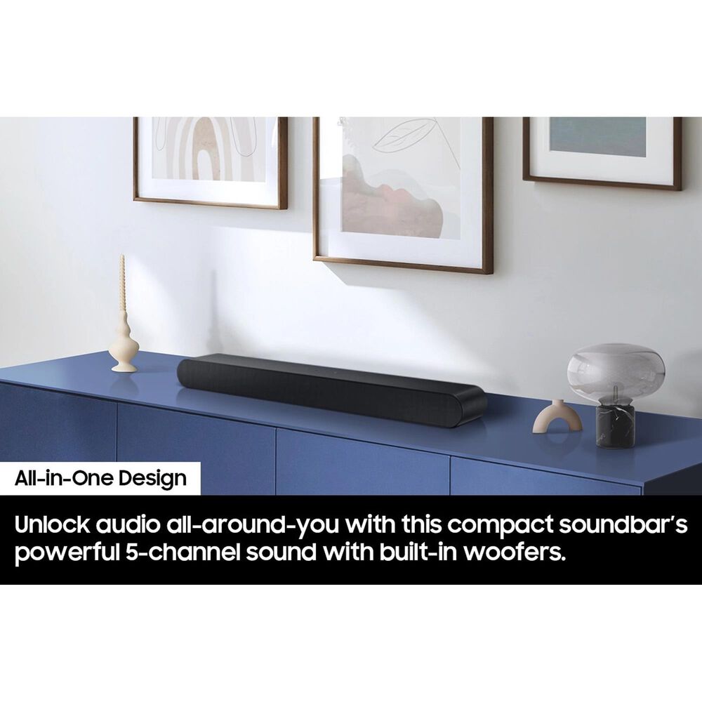 Samsung 55" Class S85H Series OLED 4K UHD - Smart Tizen TV with S-Series 5.0 Channel Soundbar in Graphite Black and Black, , large