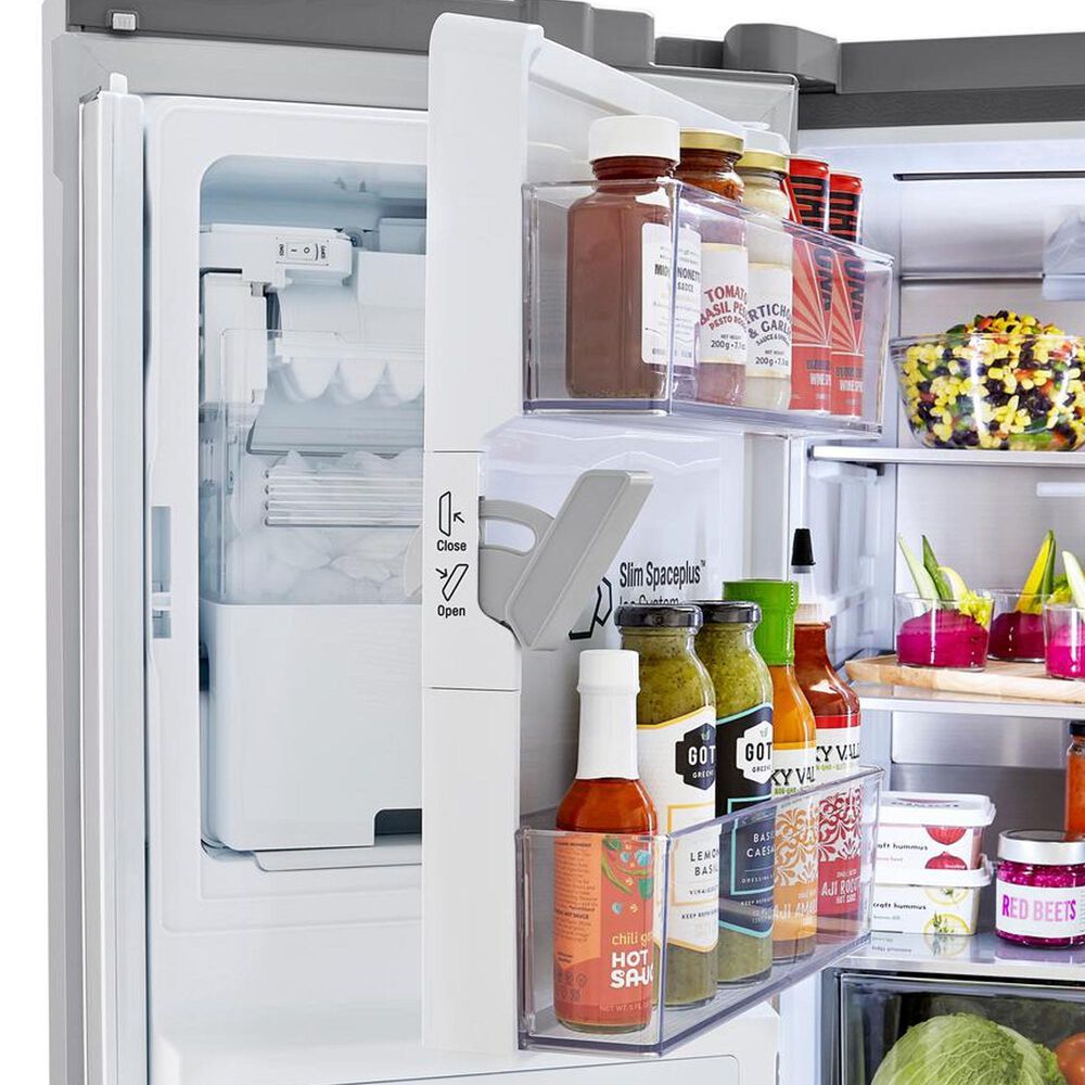 LG 23 Cu. Ft. Smart Wi-Fi Enabled Counter-Depth Refrigerator with Craft Ice Maker - Stainless Steel, , large