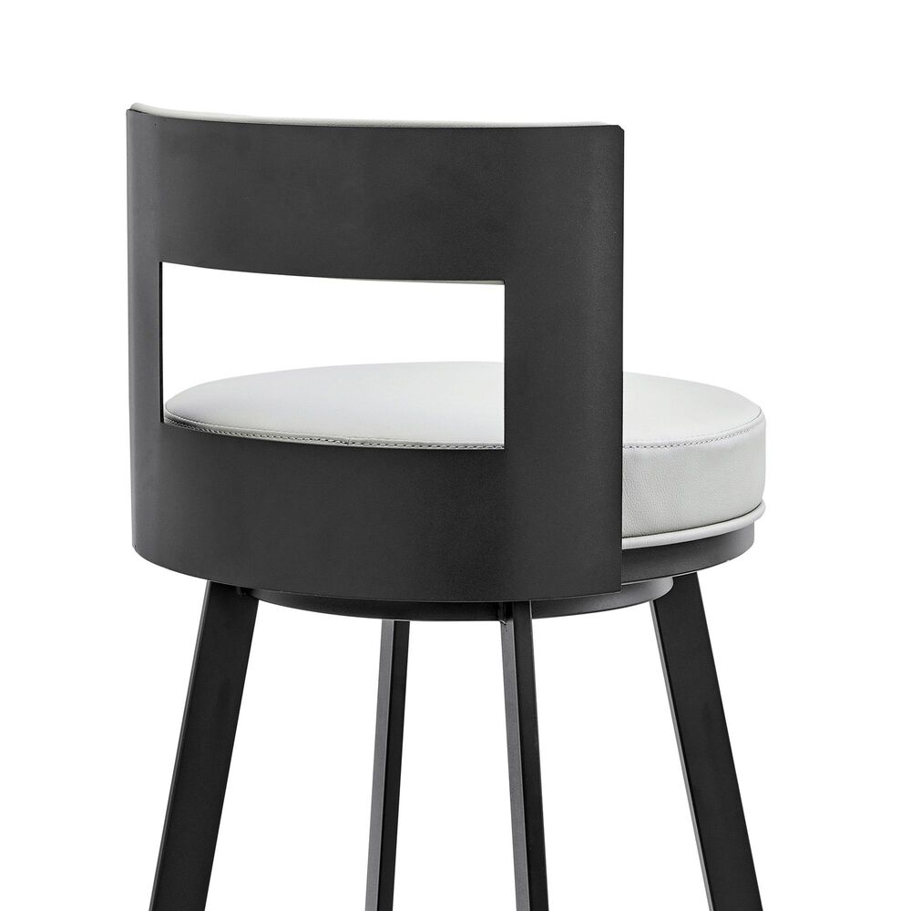 Blue River Flynn 26&quot; Swivel Counter Stool in Black, , large