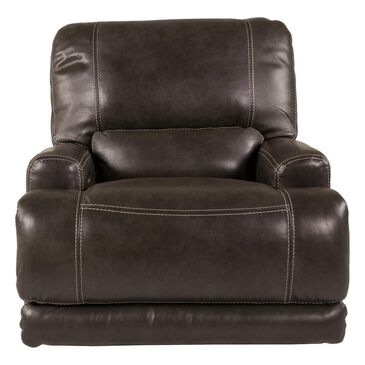 Sienna Designs Leather Power Glider Recliner in Stampede Charcoal, , large
