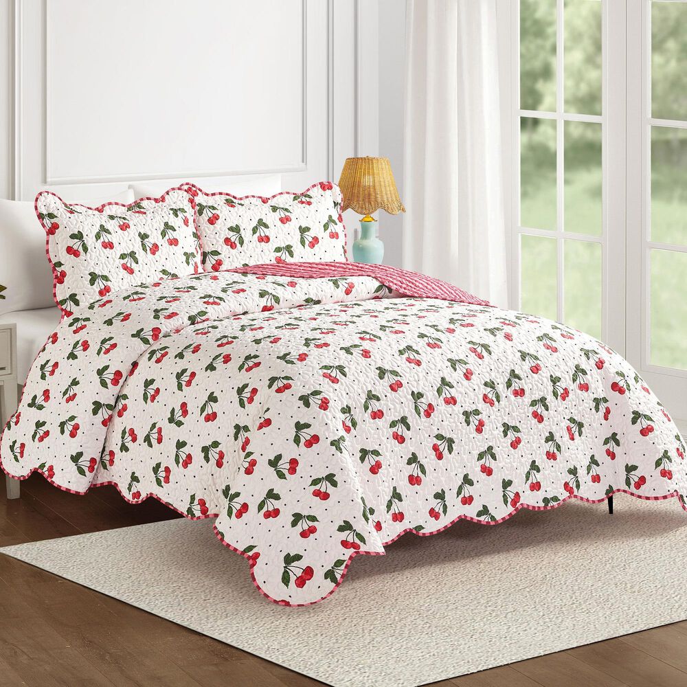 Modern Heirloom 2-Piece Twin/Twin XL Quilt Set in Red, , large