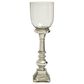 Maple and Jade 7" x 22" Hurricane Lamp in Silver, , large