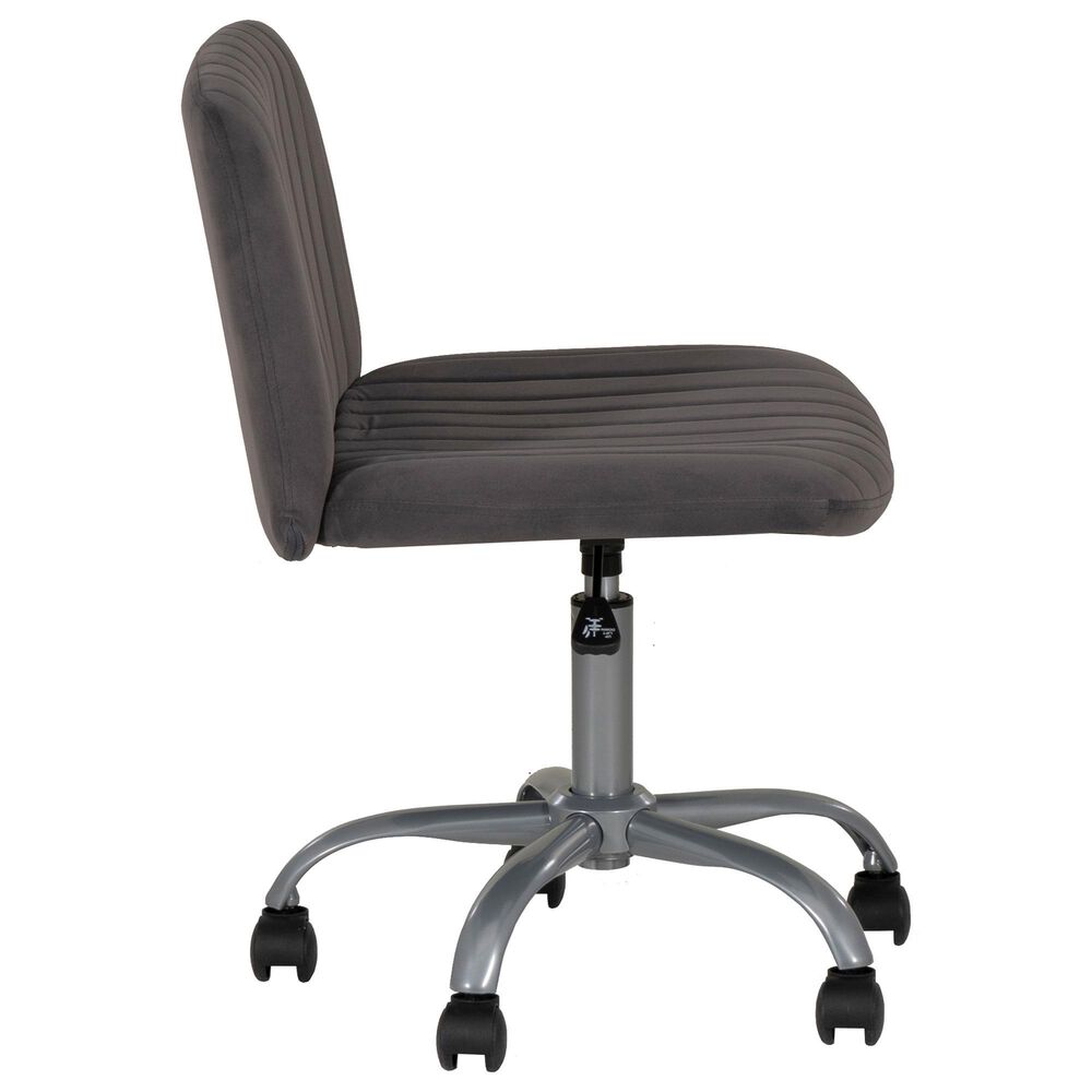 Linon Home Decor Stratton Office Chair in Grey, , large