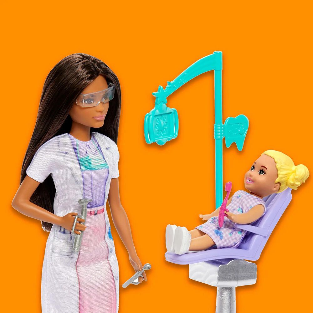 Barbie Baby Dentist Doll with Brunette Hair and Accessories in Multicolor, , large
