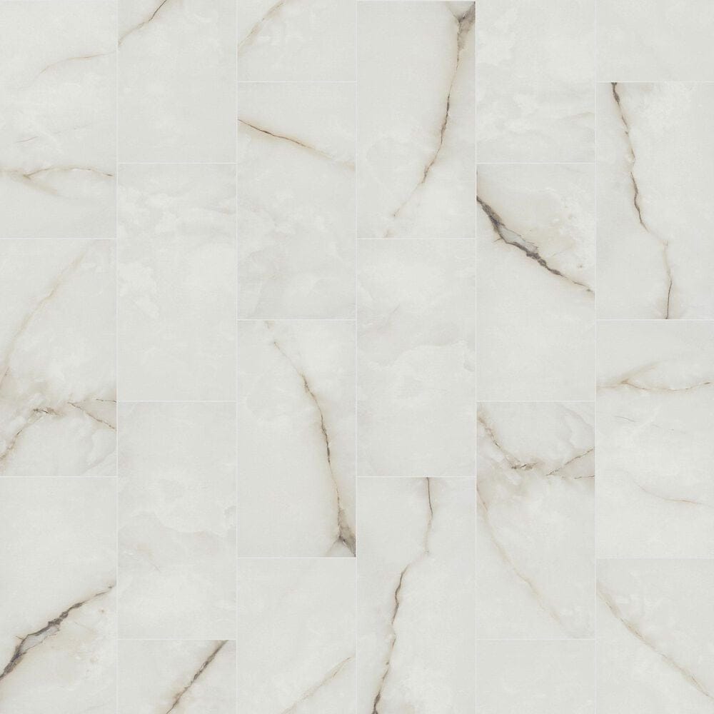 Shaw Astoria Oyster 12" x 24" Polished Porcelain Tile, , large