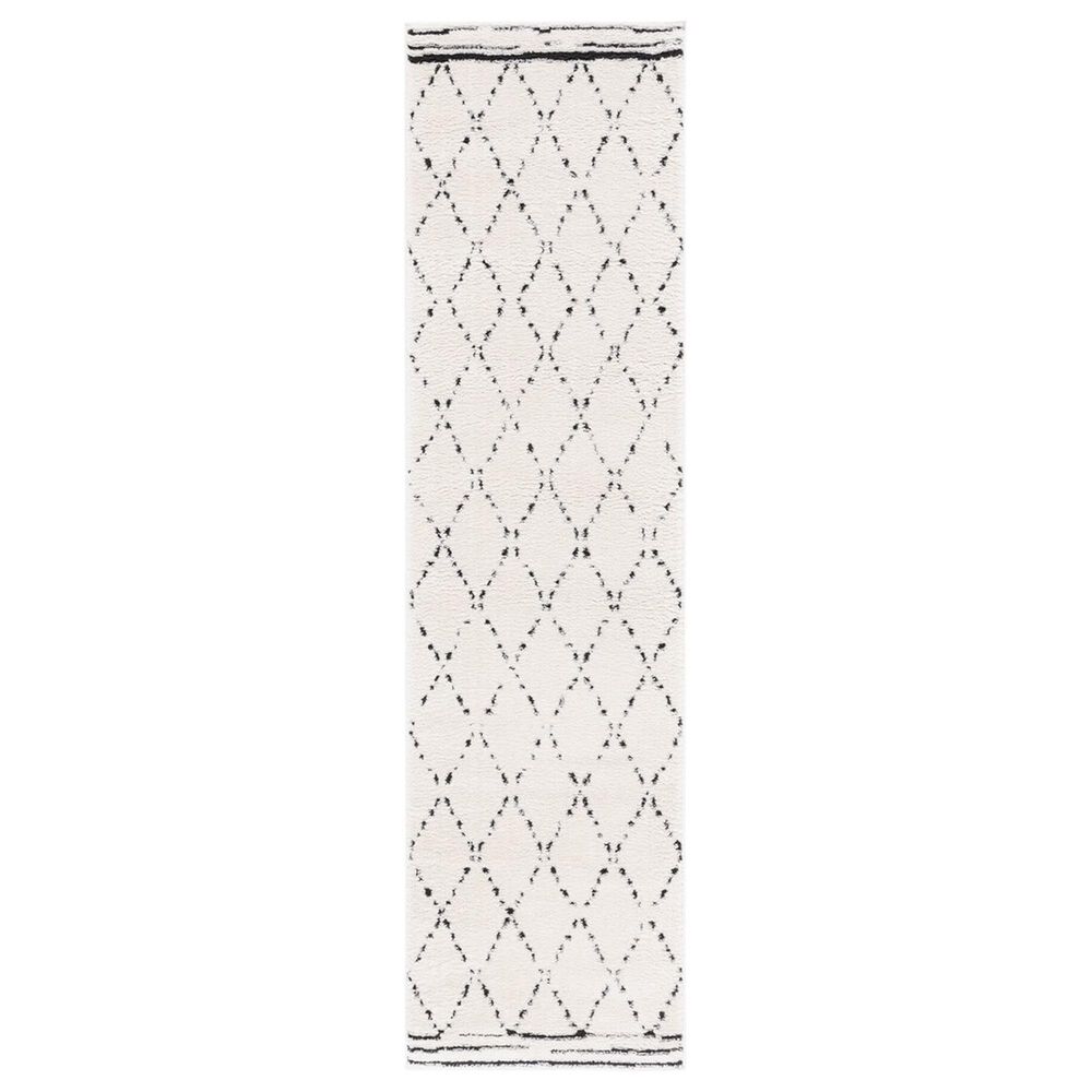 Safavieh Melody MEL102A 2"2" x 8" Ivory and Black Runner, , large
