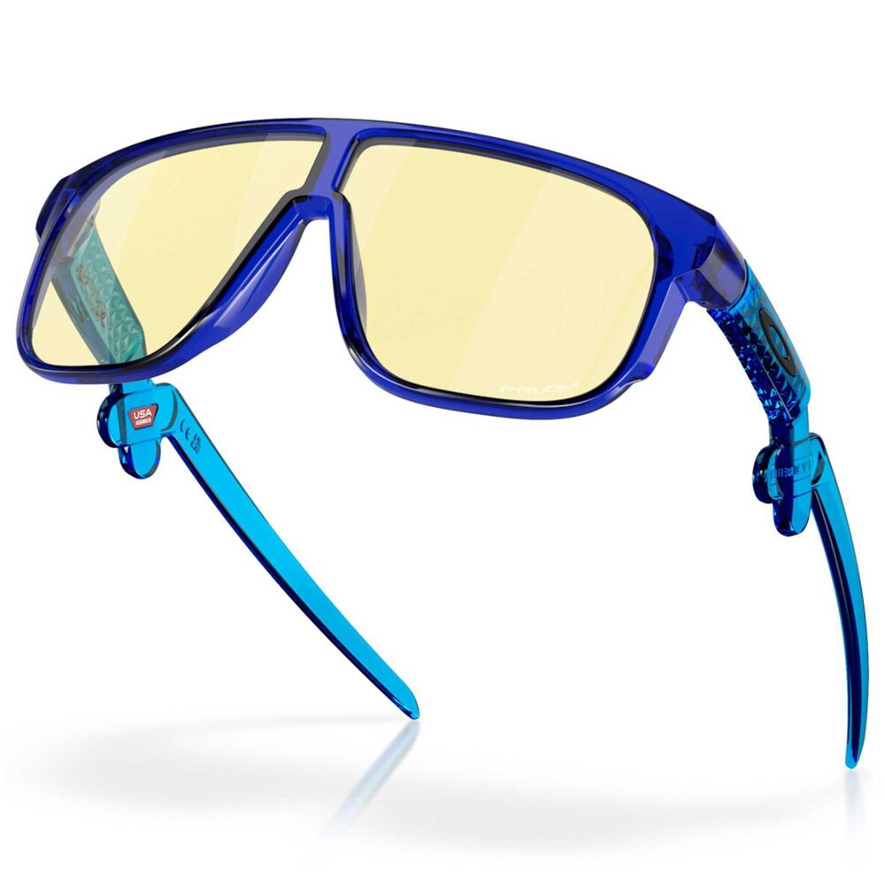 Oakley Inverter Youth Fit Gaming Sunglasses with Yellow Prizm Gaming Lenses in Crystal Blue, , large
