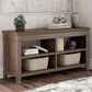 Ashley Janismore Credenza in Weathered Gray, , large