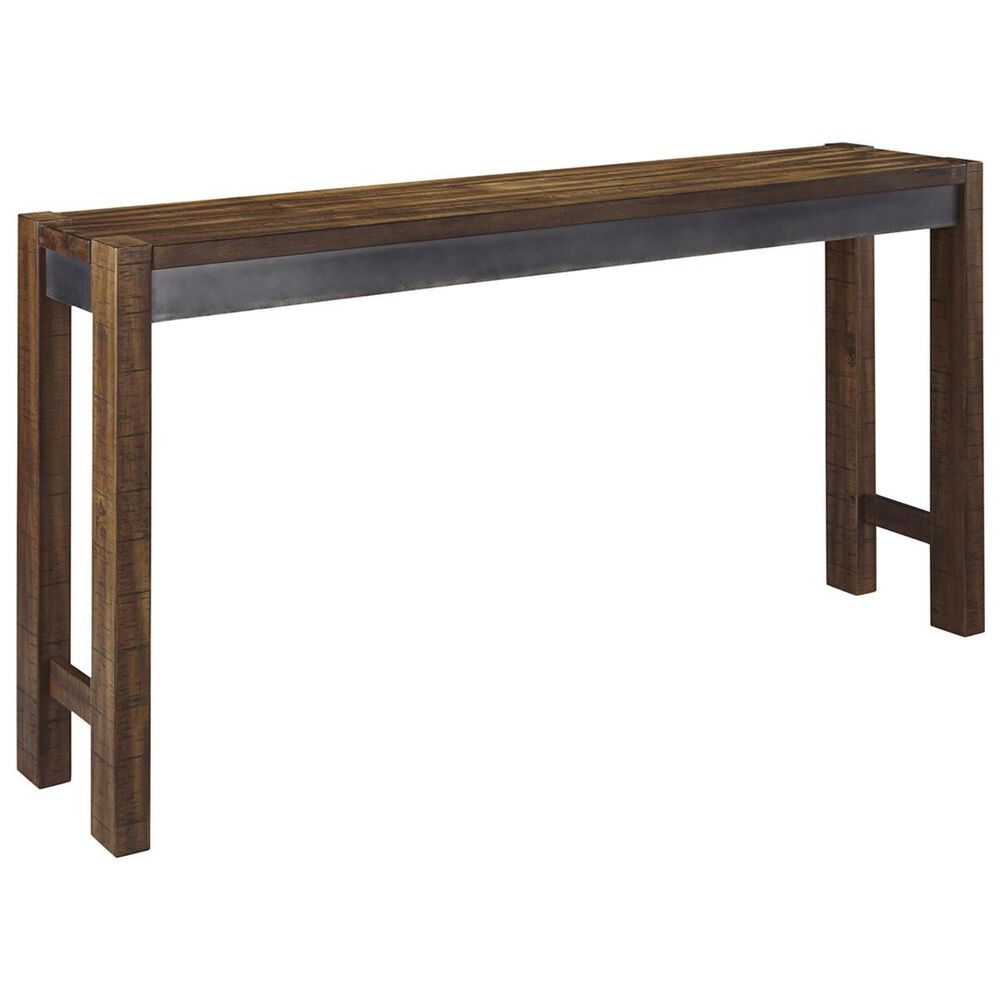 Ashley Torjin Long Counter Table in Brown and Gray, , large