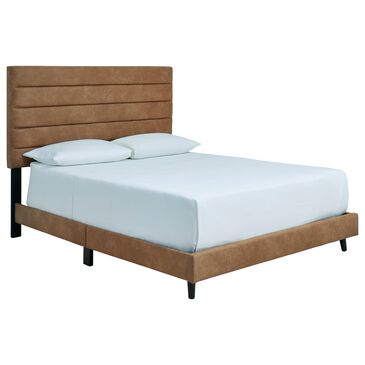 Signature Design by Ashley Vintasso Queen Upholstered Bed in Brown, , large