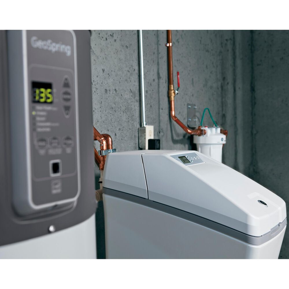 GE Appliances 40,000 Grain Water Softener in White, , large