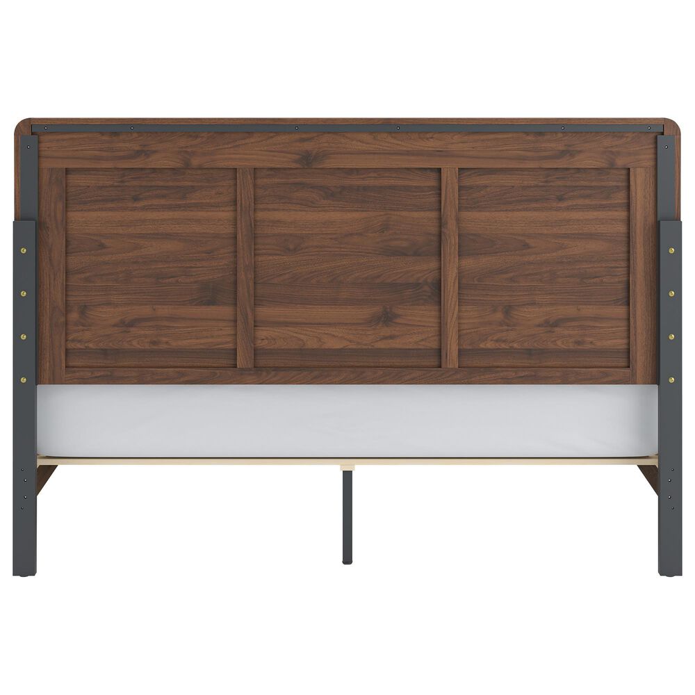 Ashley Fortlorn 4-Piece King Bedroom Set in Walnut Brown LED Light, , large