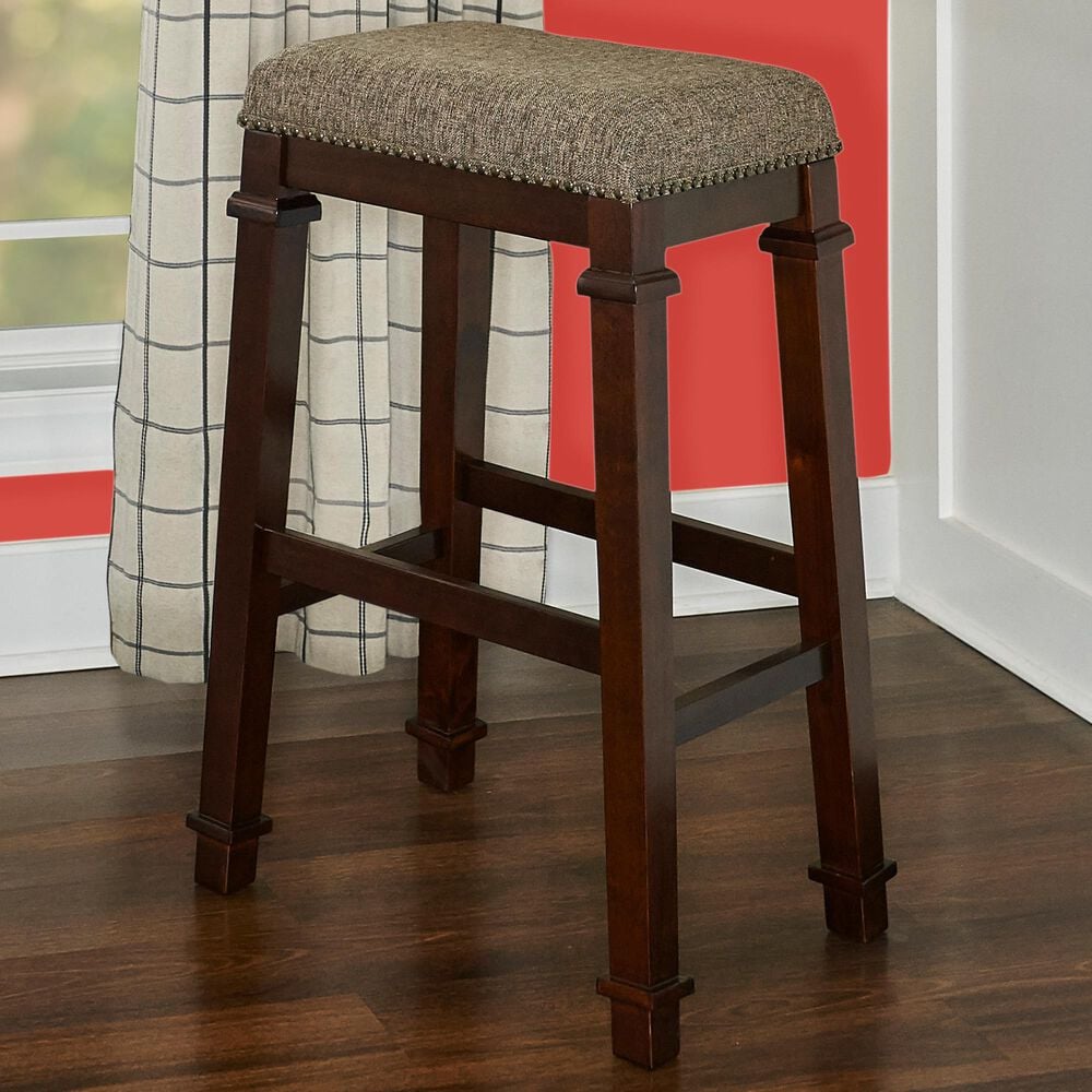 Linden Boulevard Kennedy Barstool in Walnut, , large