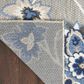 Nourison Aloha ALH31 9" x 12" Blue and Grey Indoor/Outdoor Area Rug, , large