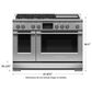 Fisher & Paykel 48" Professional Dual Fuel Range with 5 Burners and Natural Gas in Stainless Steel, , large