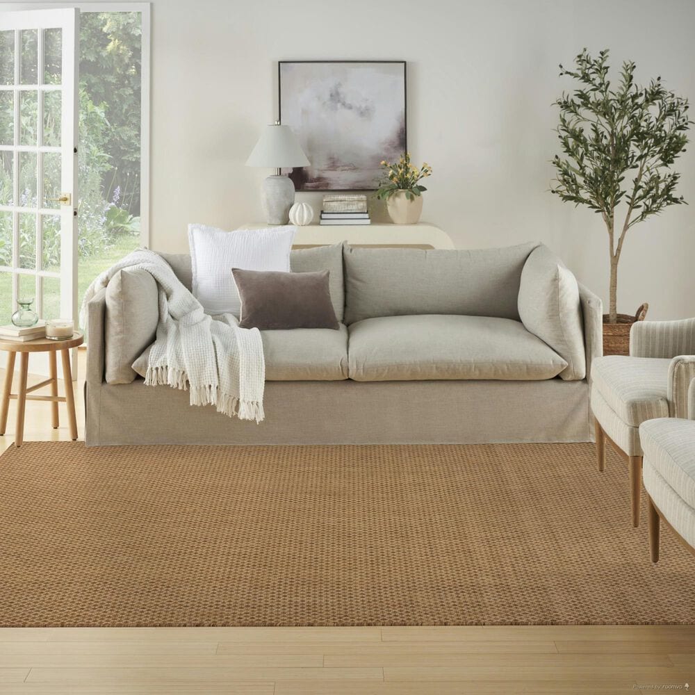 Nourison Courtyard Jute 6&#39; x 9&#39; Indoor/Outdoor Area Rug, , large