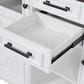 HOMLUX 54.9" Kitchen Island with Drop Leaf in White and Brown, , large