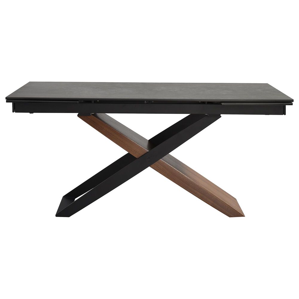 Blue River Milena Extendable Dining Table in Shadow, Walnut and Black - Table Only, , large