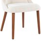 Lumisource Rina Side Chair with Cream Cushion in Walnut (Set of 2), , large