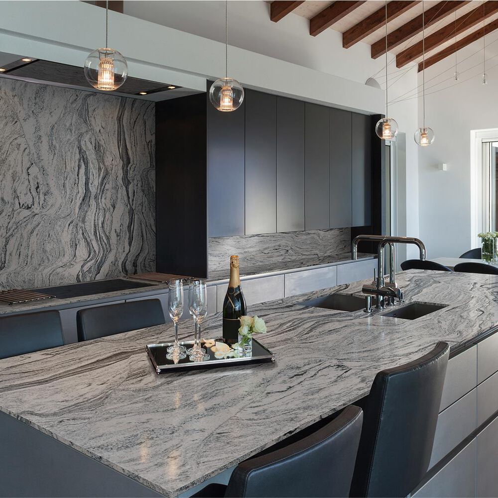 NFM Custom Countertops Silver Cloud 3cm Granite Countertop, , large