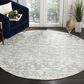 Safavieh Marbella MRB631C 6" Round Blue and Ivory Area Rug, , large