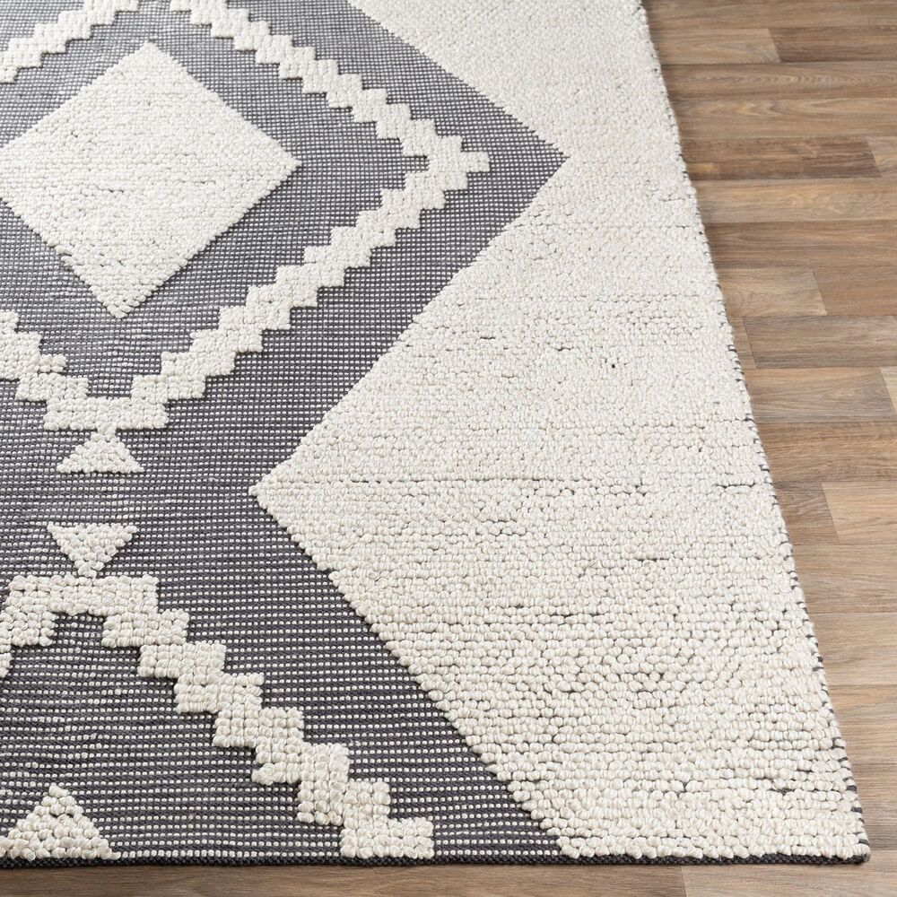 Surya Azalea 10&#39; x 14&#39; Black and Ivory Indoor/Outdoor Area Rug, , large