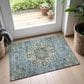 Dalyn Rug Company Silk Road Aqua, Ivory, Beige, Blue, Gold, Aloe and Gray 2"6" x 3"10" Area Rug, , large