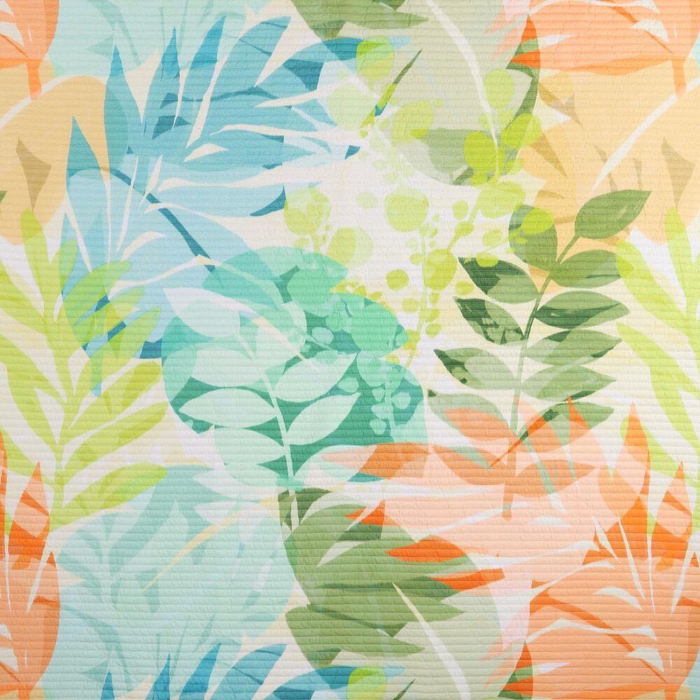 J. Queen New York Tiki 3-Piece Full/Queen Quilt Set in Green, , large