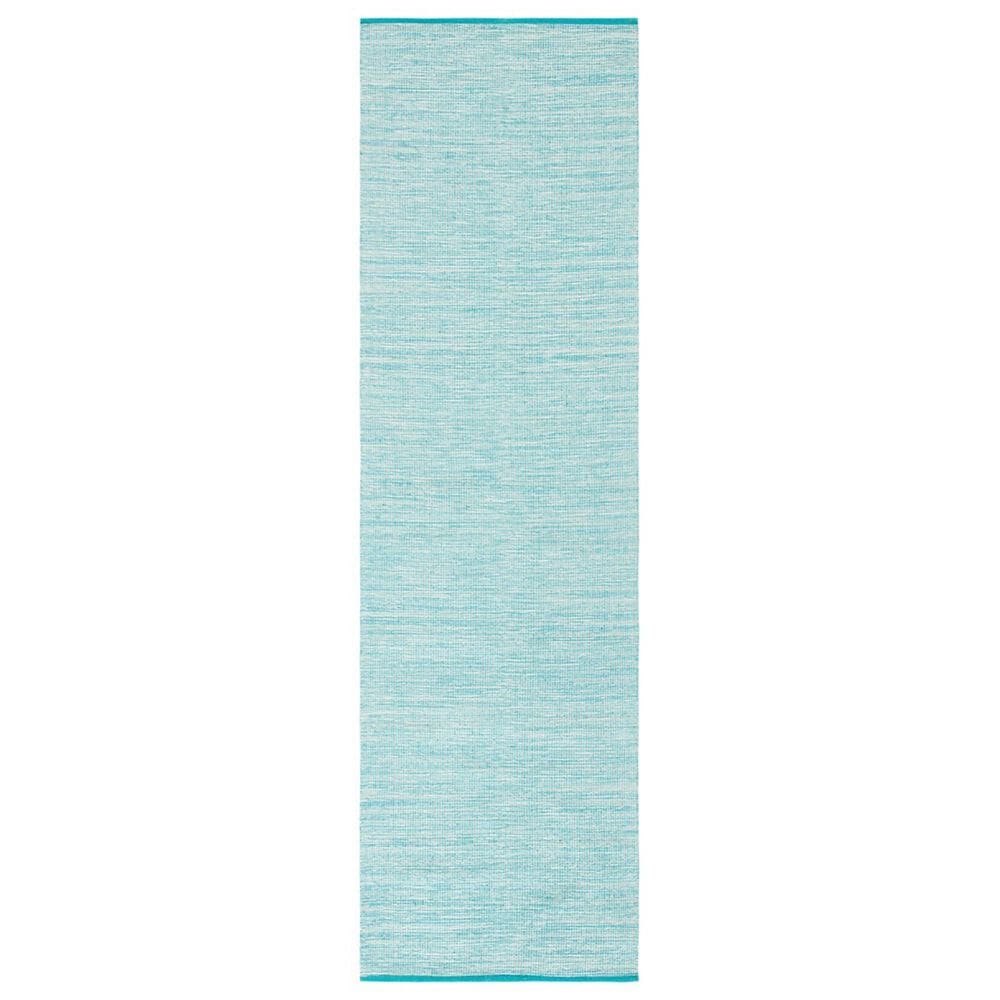 Safavieh Montauk 2"3" x 8" Aqua and Blue Runner, , large